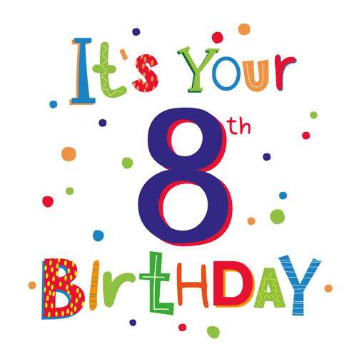 Picture of ITS YOUR 8TH BIRTHDAY CARD